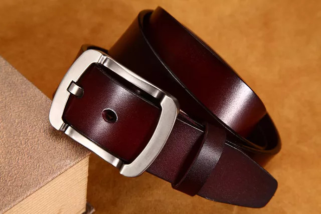 Picture of High Quality Cow Leather Formal and Casual Stylish Belt For Artificial Leather new collection brown Belt For Men 2024 - Brown