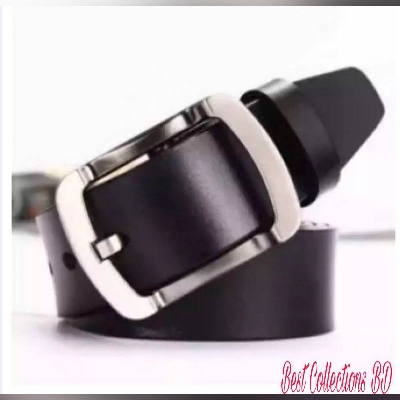 Picture of High Quality Cow Leather Formal and Casual Stylish Belt For Artificial Leather new collection brown Belt For Men 2024 - Black