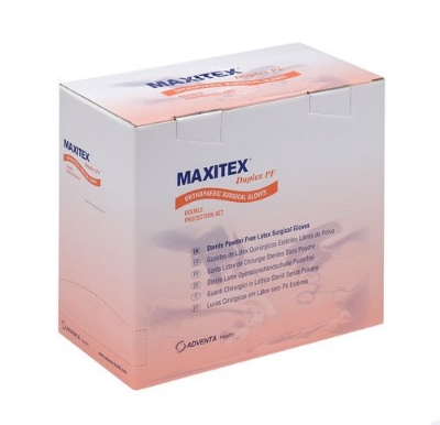 Picture of Surgical Gloves Latex Powder Free- Size 6.0- MAXITEX Duplex PF ( Per Pair Price )