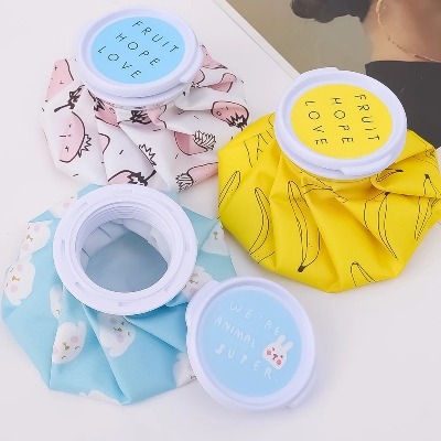 Picture of Ice Packs for Injuries Cold Hot Compress Reusable Cute Cartoon Bags Bottles Water Filled Children Physical Cooling Tired Eyes - Multicolor