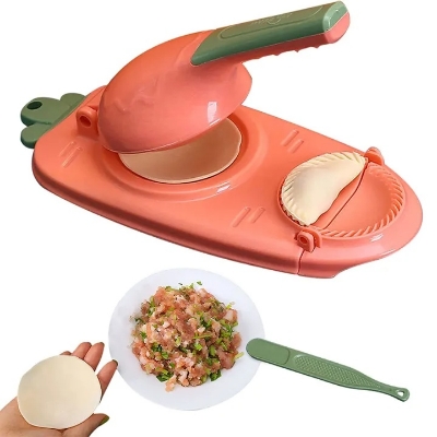 Picture of 2-in-1 Magic Cake Maker & Dumpling Maker DIY Kit | Wrapper Presser Manual Labor Machine | Mini Kitchen Gadget - Multicolor