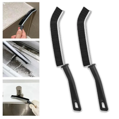 Picture of 2pcs Grout Cleaning Brush Set – Durable Hard Bristle Scrubber for Tile Gaps, Shower, Floor, Toilet & Kitchen Corners - Multicolor
