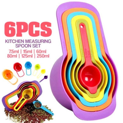 Picture of Rainbow Measuring Cup Set - Multi Color - Multicolor