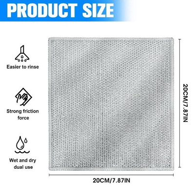 Picture of Magic Cleaning Cloth - Kitchen Dishwashing Towel, Metal Steel Wire - 5 pcs - Multicolor