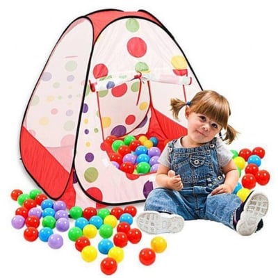 Picture of Baby Tent House Play For Kids With 50 Balls-Multi Color