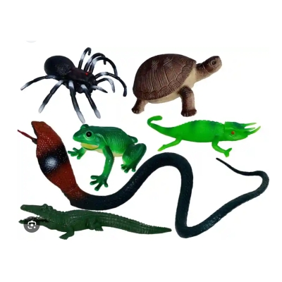 Picture of 6pcs Realistic Plastic Animal Toys for  Educational & Fun Animal Figures for Kids