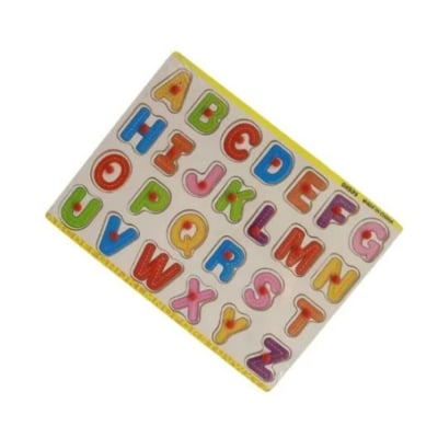 Picture of Wooden English Alphabet Puzzle Board – Montessori Educational Toy for Early Learning