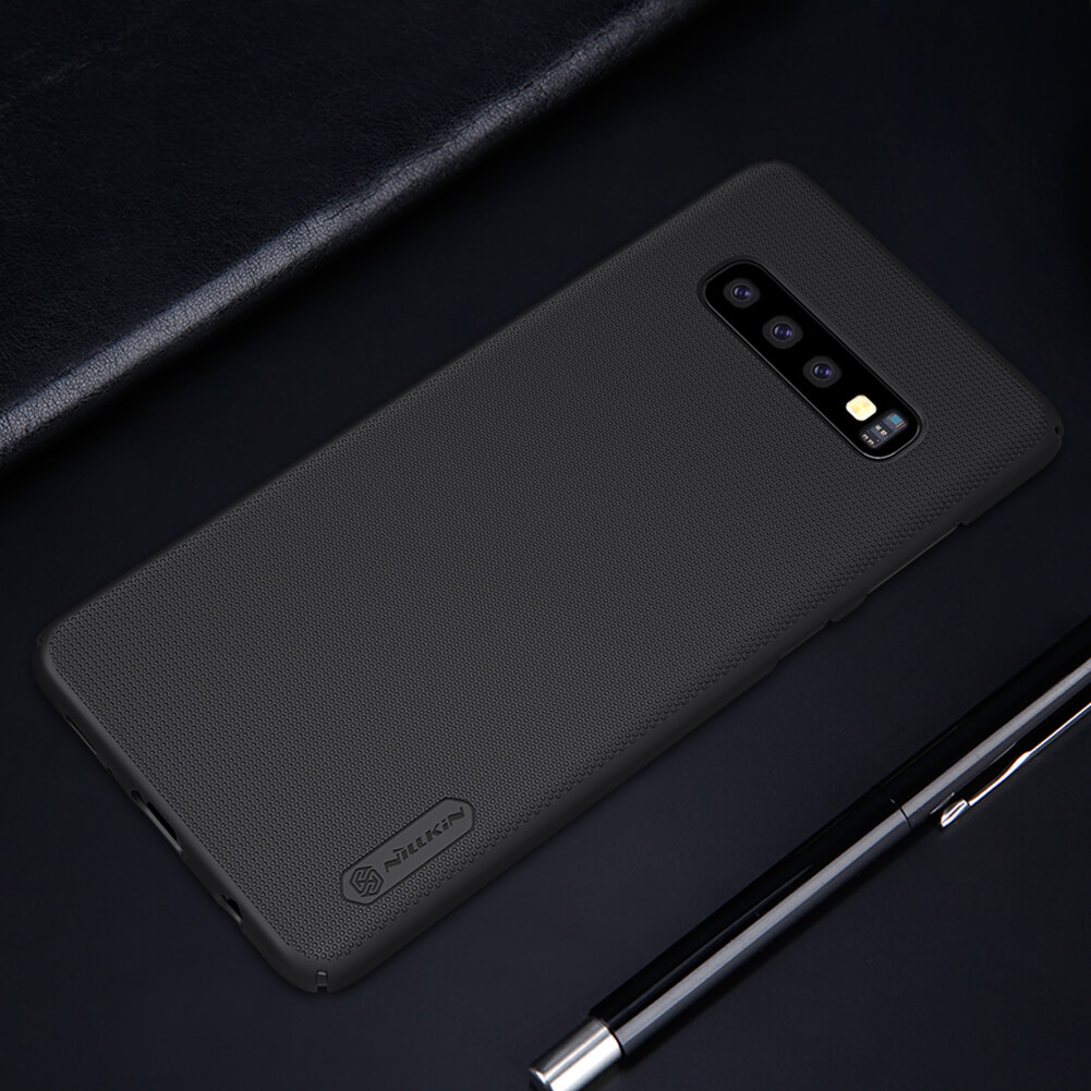 Picture of High-Performance - Nillkin ( S10 ) Samsung Galaxy S10 Super Frosted Shield Matte cover case for Samsung Galaxy S10 - Black