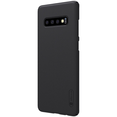 Picture of Nillkin ( Galaxy S10+ ) Super Frosted Shield Hard Case Cover for Samsung Galaxy S10 Plus Smartphone Back Cover Case  -  Black
