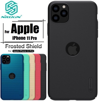 Picture of Apple iphone 11 pro (5.8) এর জন্য nillkin (iphone 11 pro) সুপার ফ্রস্টেড শিল্ড ম্যাট কভার কেস ফোন ব্যাক কভার-কালো (Back Case Cover For Smartphone)