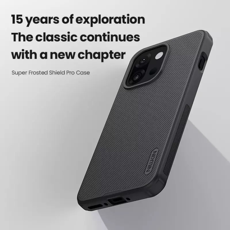 Picture of Nillkin ( OnePlus 13T ) Super Frosted Shield Pro Matte cover case for Oneplus 13T, Oneplus 13s Smartphone Back Cover Case - Black