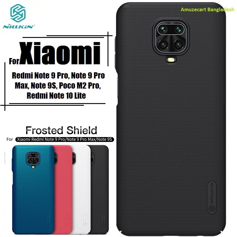 Picture of Nillkin (( Redmi Note 9 Pro, Note 9 Pro Max, Note 9S, Poco M2 Pro, Redmi Note 10 Lite  )) Super Frosted Shield Matte Cover Case for Xiaomi Redmi Note 9 Pro, Note 9 Pro Max, Note 9S, Poco M2 Pro, Redmi Note 10 Lite - Stylish and Protective