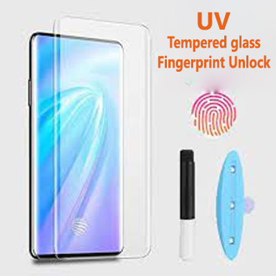 Picture of Rinbo Skin Touch Sensitive UV Glass For Samsung Galaxy ( Galaxy S20+ ) S20 Plus UV Light Adhesive Tempered Glass Screen Protector