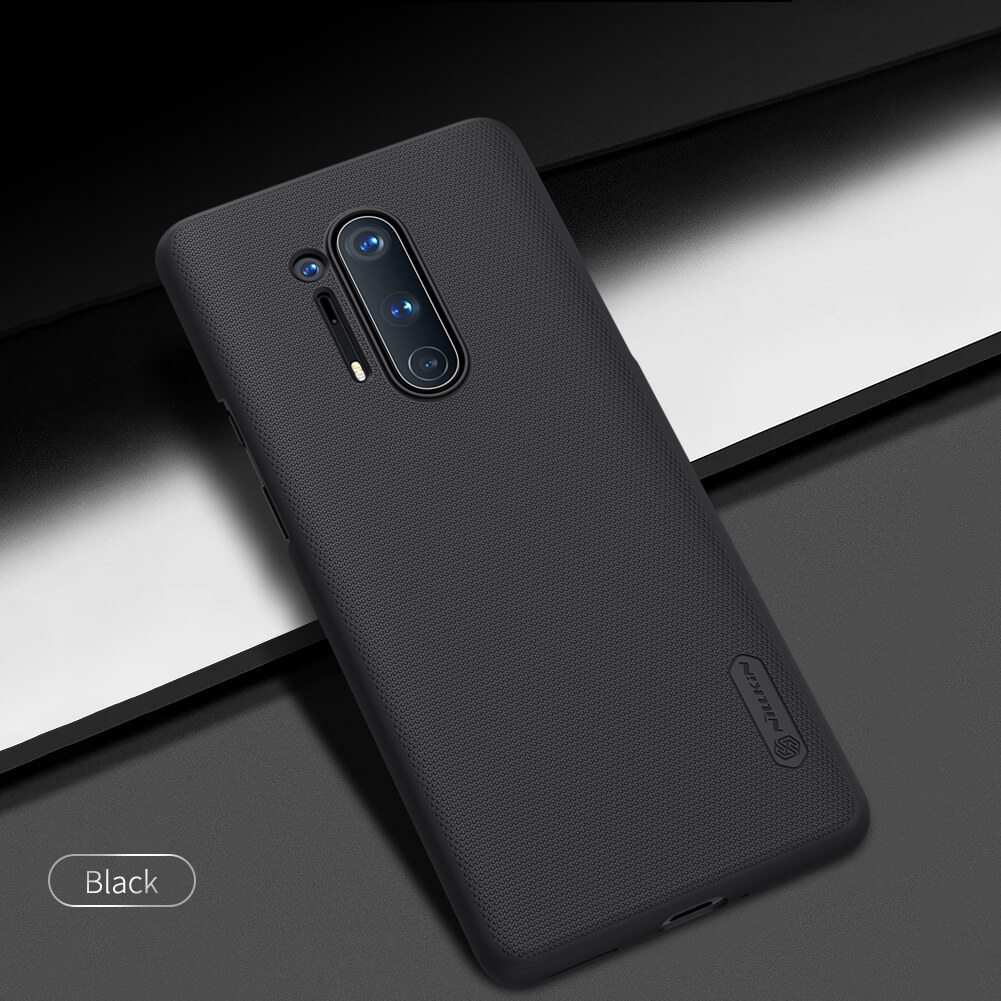 Picture of Nillkin ( 1 + 8 pro) oneplus 8 pro এর জন্য সুপার ফ্রস্টেড শিল্ড হার্ড কেস কভার-কালো (Back Case Cover For Smartphone)