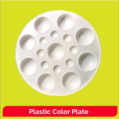 Picture of Artist Color Mixing Palette Regular Round Shape - White