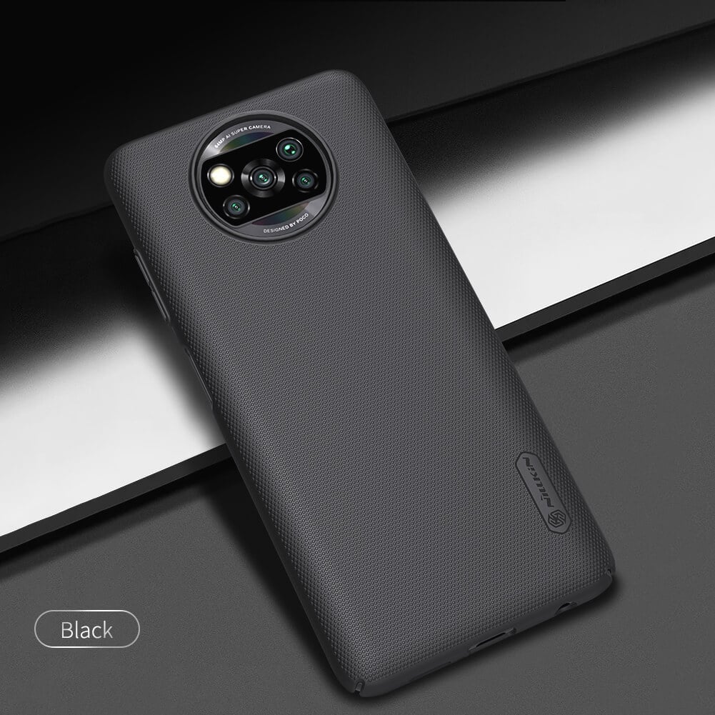 Picture of Nillkin (Poco X3 NFC) Super Frosted Shield Hard Case For Poco X3 / Poco X3 NFC / Poco X3 Pro - Elegant Black Protection for Your Device
