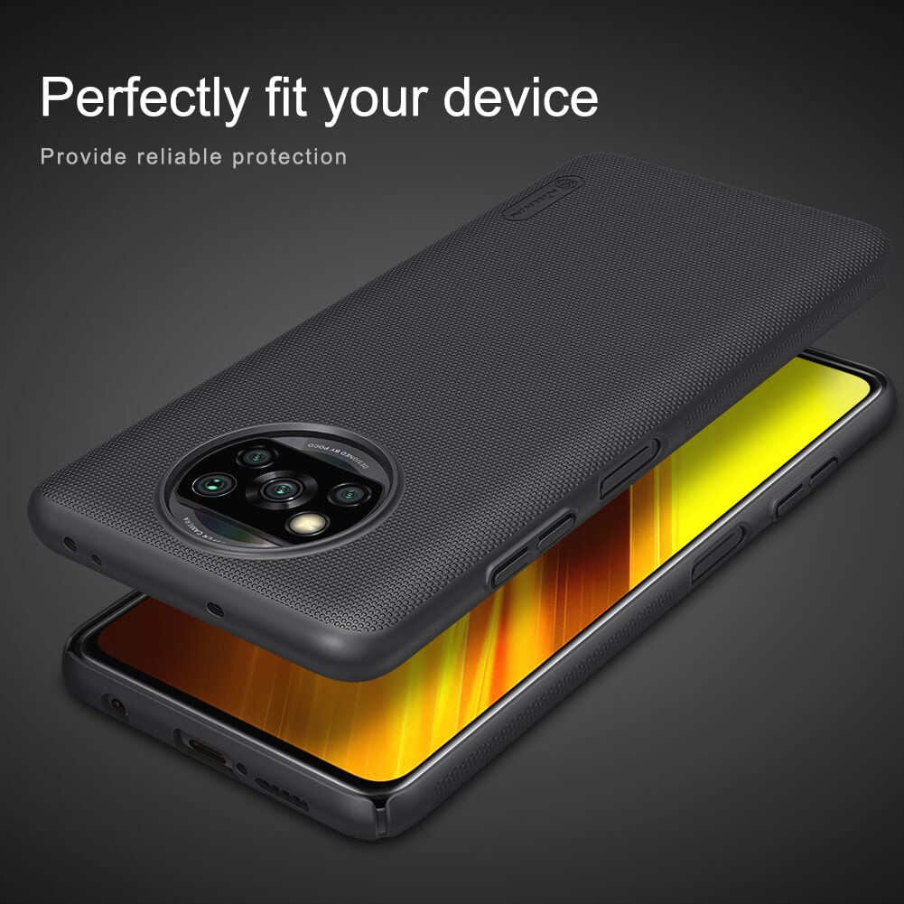 Picture of Nillkin (Poco X3 NFC) Super Frosted Shield Hard Case For Poco X3 / Poco X3 NFC / Poco X3 Pro - Elegant Black Protection for Your Device