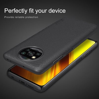 Picture of Nillkin (Poco X3 NFC) Super Frosted Shield Hard Case For Poco X3 / Poco X3 NFC / Poco X3 Pro - Elegant Black Protection for Your Device