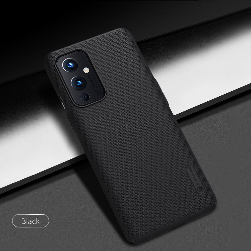 Picture of Nillkin ( 1+9 ) Super Frosted Shield Hard PC Back Cover Salient Dot Design Case for OnePlus 9  - Black - Phone Back Cover
