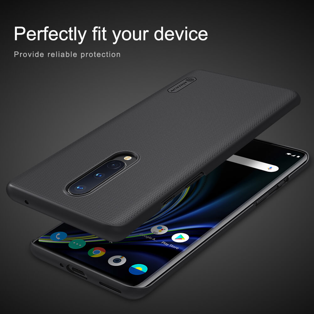 Picture of Nillkin ( 1+8 ) Super Frosted Shield Matte cover case for Oneplus 8 Smart Phone Back Cover Case - Black