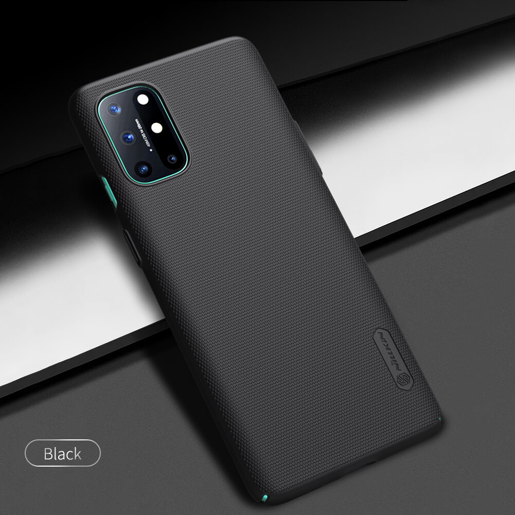 Picture of Nillkin ( 1+8T ) Super Frosted Shield Matte cover case for Oneplus 8T, Oneplus 8T+ 5G Smartphone Back Cover Case- Black