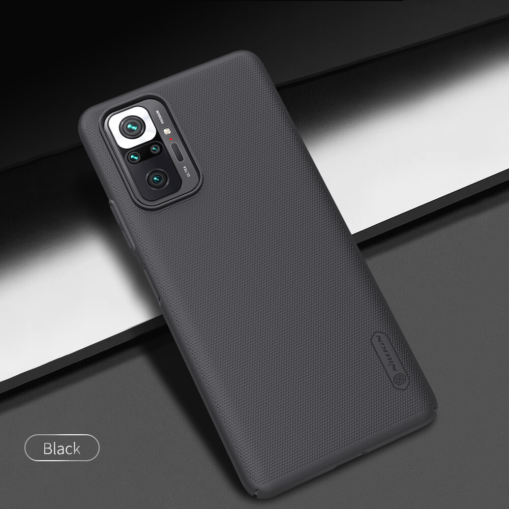 Picture of Nillkin (Redmi Note 10 Pro 4G, Redmi Note 10 Pro Max) Super Frosted Shield Matte cover case for Xiaomi Redmi Note 10 Pro 4G, Redmi Note 10 Pro Max - Black