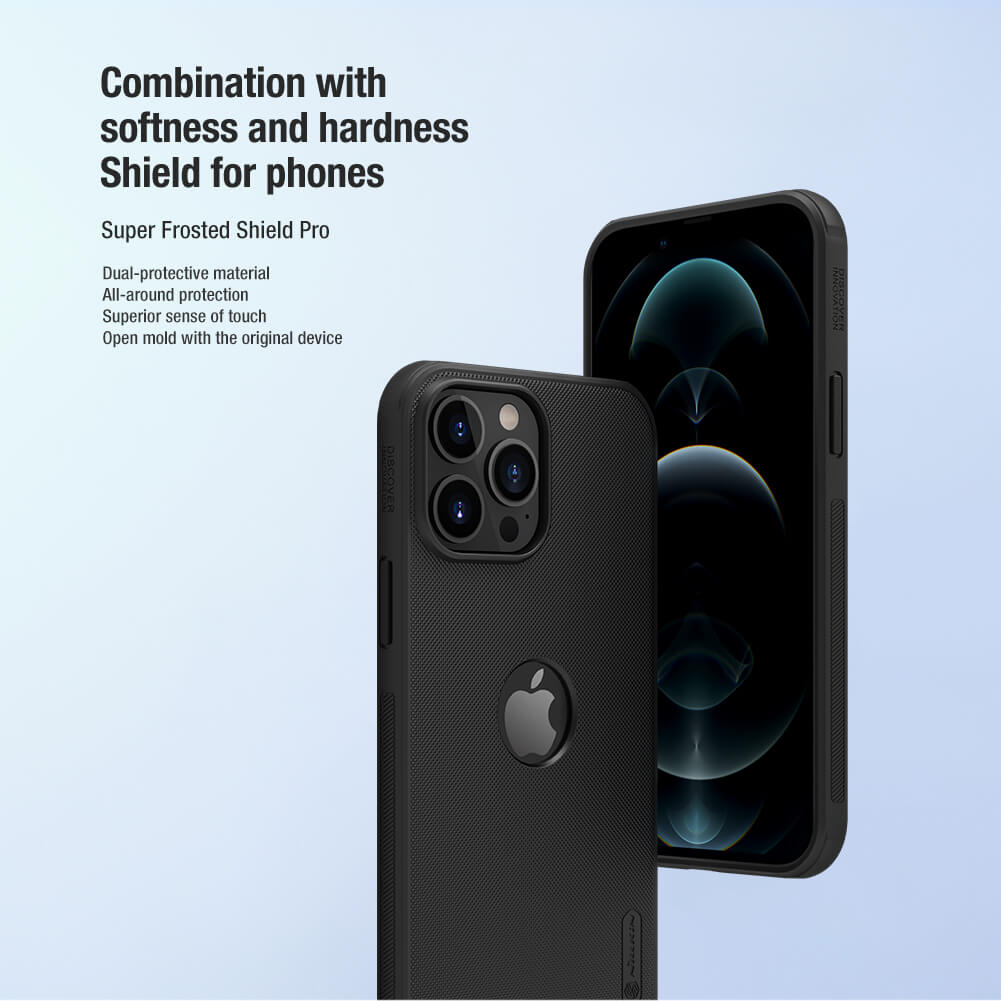 Picture of Nillkin (iPhone 13 Pro Max) Super Frosted Shield Pro Matte cover case for Apple iPhone 13 Pro Max (with LOGO cutout) - Black