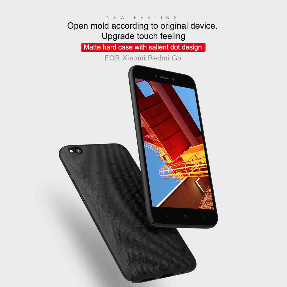 Picture of Nillkin ( Redmi Go ) Super Frosted Shield Matte cover case for Xiaomi Redmi Go Smart Phone Case Cover - Black