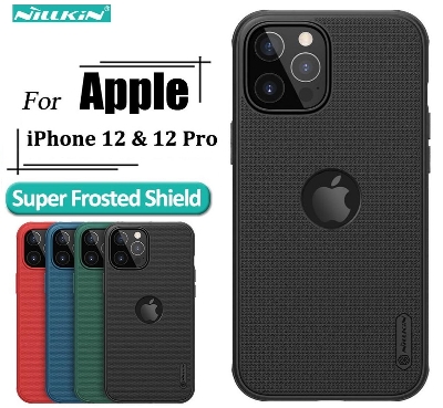 Picture of Nillkin (iPhone 12, iPhone 12 Pro 6.1) Super Frosted Shield Pro Matte Cover Case For Apple iPhone 12, iPhone 12 Pro 6.1 (With Logo Cutout) - Black