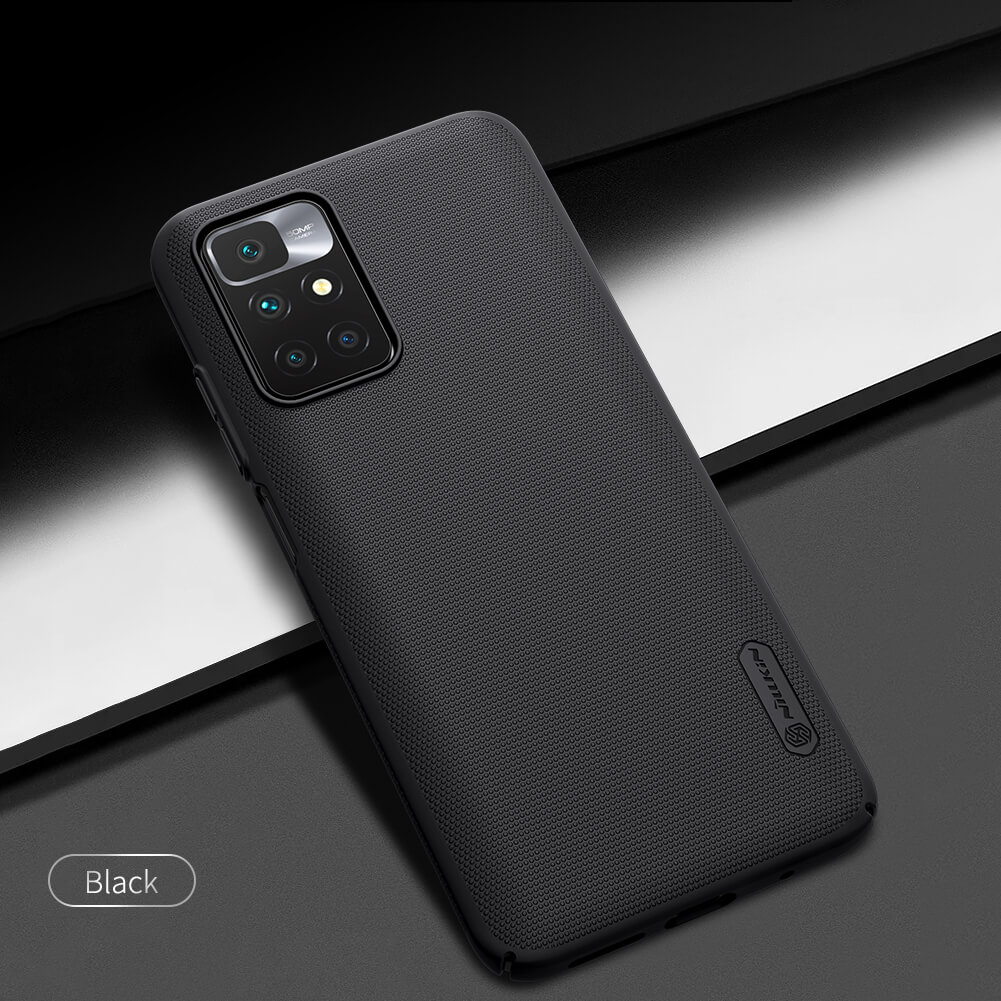 Picture of Nillkin (Redmi 10, Redmi 10 Prime) Super Frosted Shield Matte cover case for Xiaomi Redmi 10, Redmi 10 Prime (China) - Black