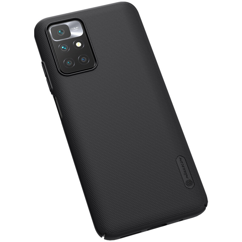 Picture of Nillkin (Redmi 10, Redmi 10 Prime) Super Frosted Shield Matte cover case for Xiaomi Redmi 10, Redmi 10 Prime (China) - Black