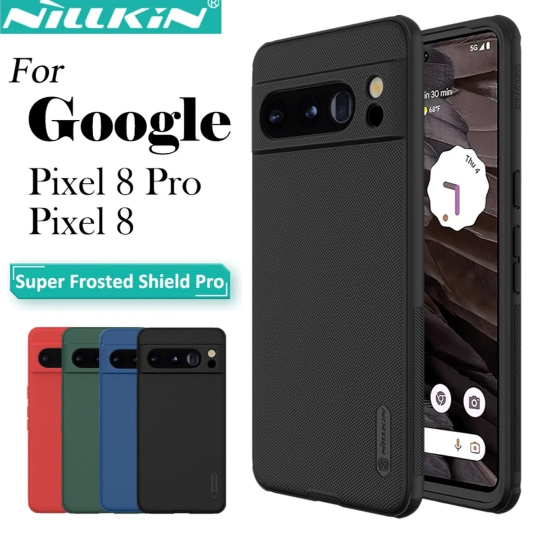 Picture of ( Google Pixel 8 Pro ) Nillkin Super Frosted Shield Pro Matte cover case for Google Pixel 8 Pro Smart Phone Back Cover Case - Black