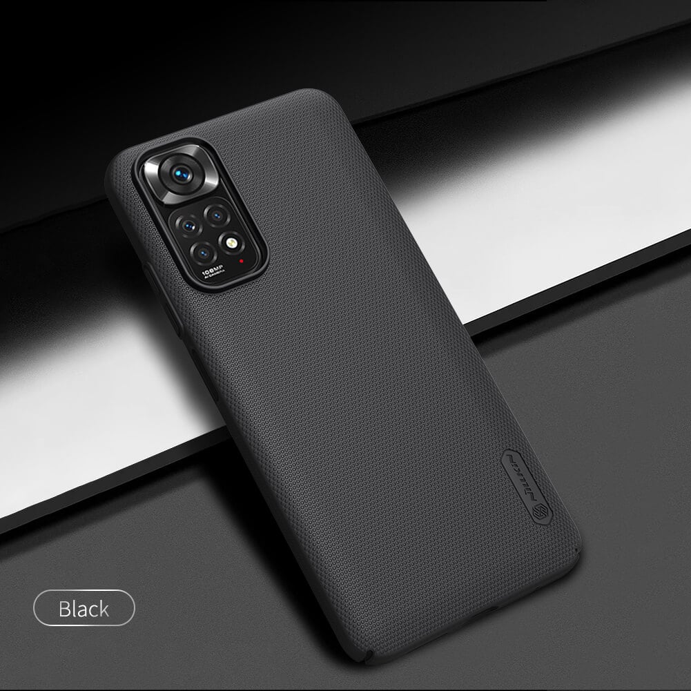 Picture of NILLKIN ( Redmi Note 11, 11S 4G ) Super Frosted Shield Case for Xiaomi Redmi Note 11, 11S 4G, Black, Dustproof, Anti-Fingerprint, Wear-Resistant PC Material