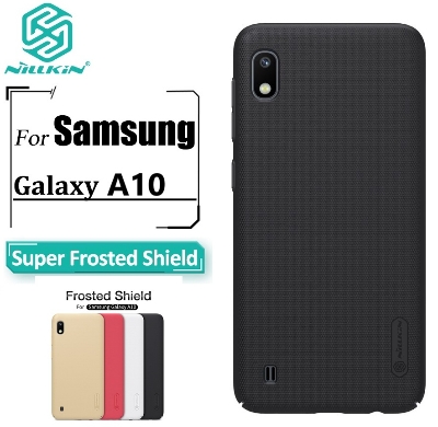 Picture of Nillkin Super Frosted Shield Case For Samsung Galaxy A10 Smart Phone Back Cover Case - Black