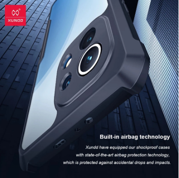 Picture of Xundd Beetle Series For Xiaomi Mi 11 Lite 4G / Mi 11 Lite 5G Series Flat Leather Shockproof Bumper Case - Phone - Camera