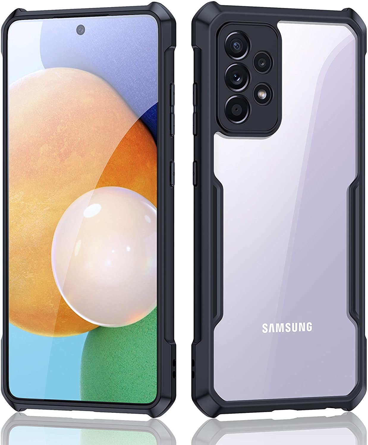 Picture of For Samsung Galaxy A73 5G, XUNDD (ORG) Case Airbag Shockproof Protective Transparent Back Cover Matte Acrylic TPU Case Beetle Series