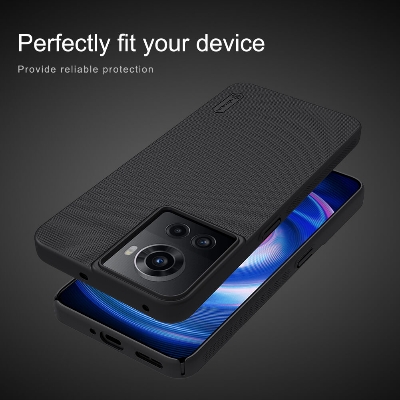 Picture of Nillkin (oneplus ace 5g, oneplus 10r 5g) oneplus ace 5g, oneplus 10r 5g এর জন্য সুপার ফ্রস্টেড শিল্ড ম্যাট কভার কেস-কালো (Back Case Cover For Smartphone)