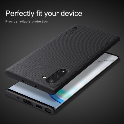Picture of Nillkin ( Galaxy Note 10 and Note 10 5G  ) Super Frosted Shield Back Case Cover for Samsung Galaxy Note 10 and Note 10 5G Dust proof, Anti fingerprint, Wear resistant, Matte Finish, Comfortable Touch - Black