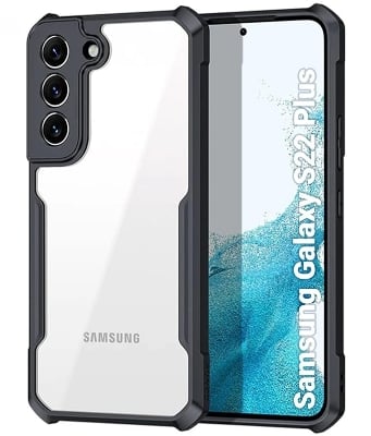 Picture of Xundd ( Galaxy S22+ ) Case For Samsung Galaxy S22 Plus Slim Clear Back with Shockproof Soft TPU Bumper Frame Cover Back Cover