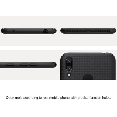 Picture of Nillkin ( Huawei Y7 Prime (2019) /  Huawei Y7 (2019) )  Super Frosted Shield Matte cover case for Huawei Y7 Prime (2019) /  Huawei Y7 (2019)  Phone Back Cover - Black