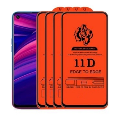 Picture of For Oneplus 9 ( 6.55" ) Full Glue 11D HD Tempered premium protection Glass For Oneplus 9 = 1 Pcs