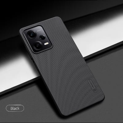 Picture of Xiaomi Redmi note 12 pro 5g, xiaomi poco x5 pro এর জন্য nillkin (redmi note 12 pro 5g, xiaomi poco x5 pro) সুপার ফ্রস্টেড শিল্ড ম্যাট কভার কেস-কালো (Back Case Cover For Smartphone)
