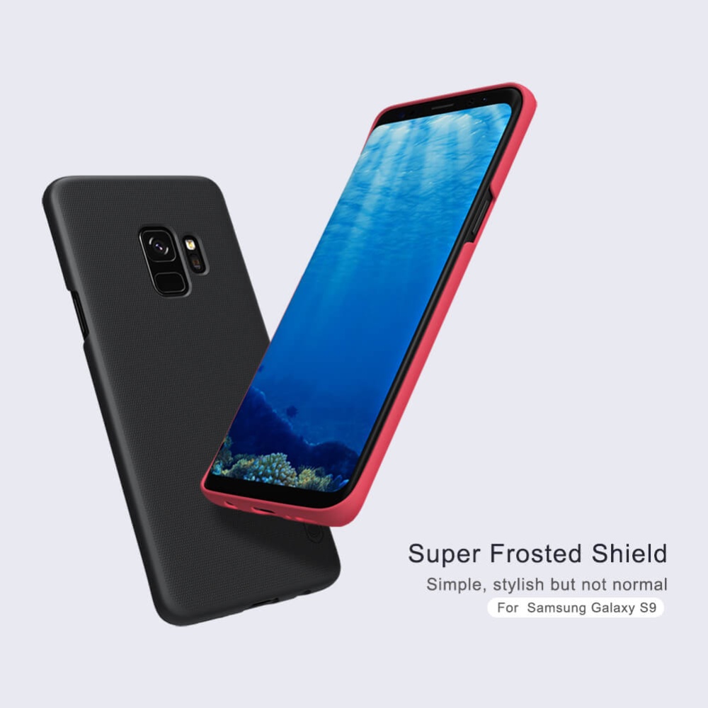 Picture of Samsung galaxy s9 এর জন্য nillkin (galaxy s9) সুপার ফ্রস্টেড শিল্ড ম্যাট কভার কেস-কালো (Back Case Cover For Smartphone)