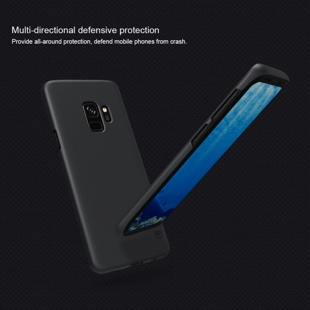 Picture of Samsung galaxy s9 এর জন্য nillkin (galaxy s9) সুপার ফ্রস্টেড শিল্ড ম্যাট কভার কেস-কালো (Back Case Cover For Smartphone)
