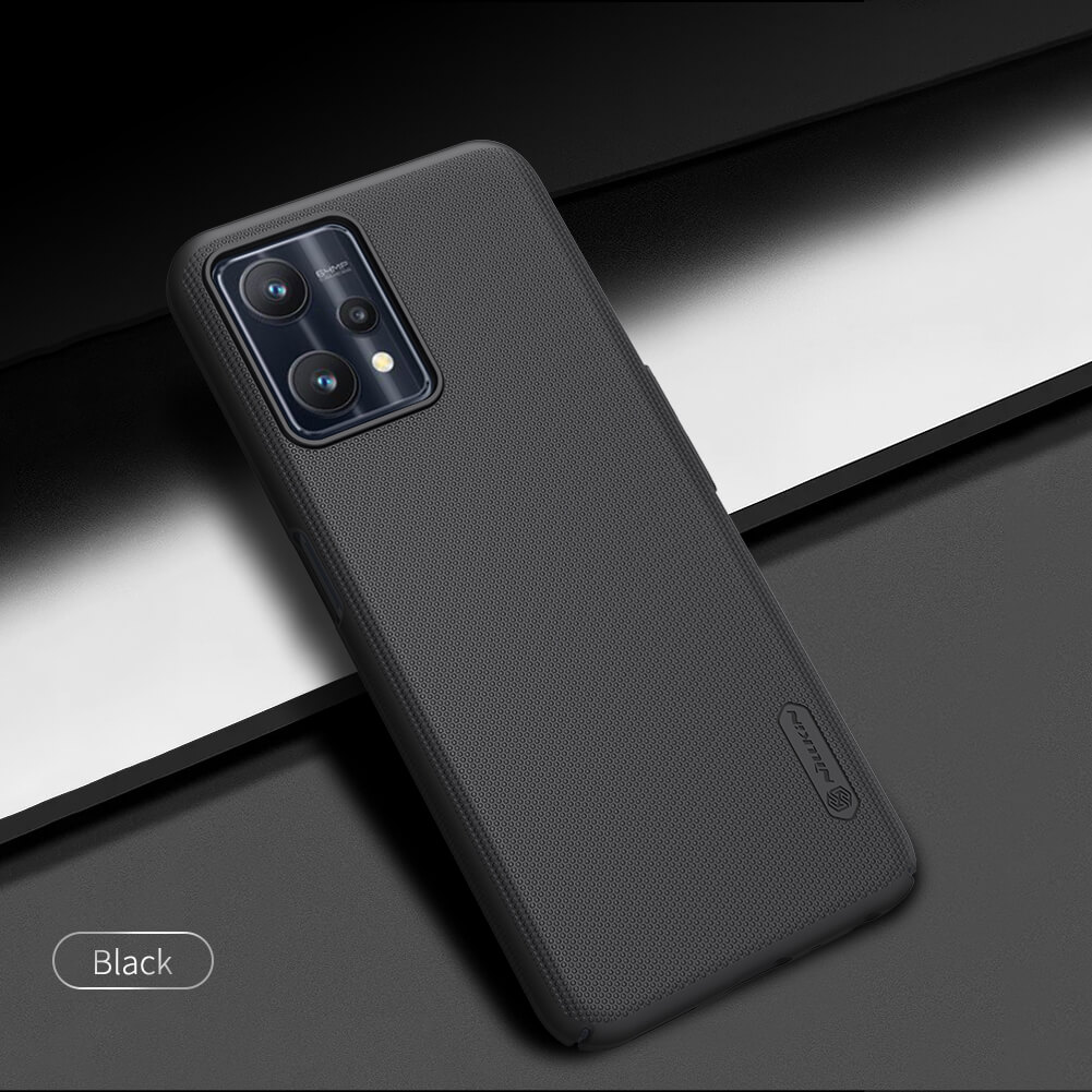Picture of Realme 9 pro 5g, realme q5 5g,  এর জন্য সুপার ফ্রস্টেড শিল্ড ম্যাট কভার কেস, realme q5 5g, -কালো (Back Case Cover For Smartphone)