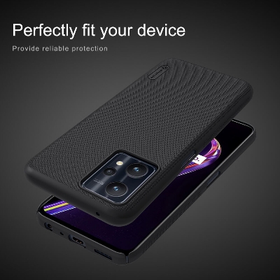 Picture of Realme 9 pro 5g, realme q5 5g,  এর জন্য সুপার ফ্রস্টেড শিল্ড ম্যাট কভার কেস, realme q5 5g, -কালো (Back Case Cover For Smartphone)