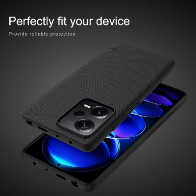 Picture of Nillkin (Redmi Note 12 Pro+) Super Frosted Shield Matte cover case for Xiaomi Redmi Note 12 Pro Plus Nillkin Back Case - Black