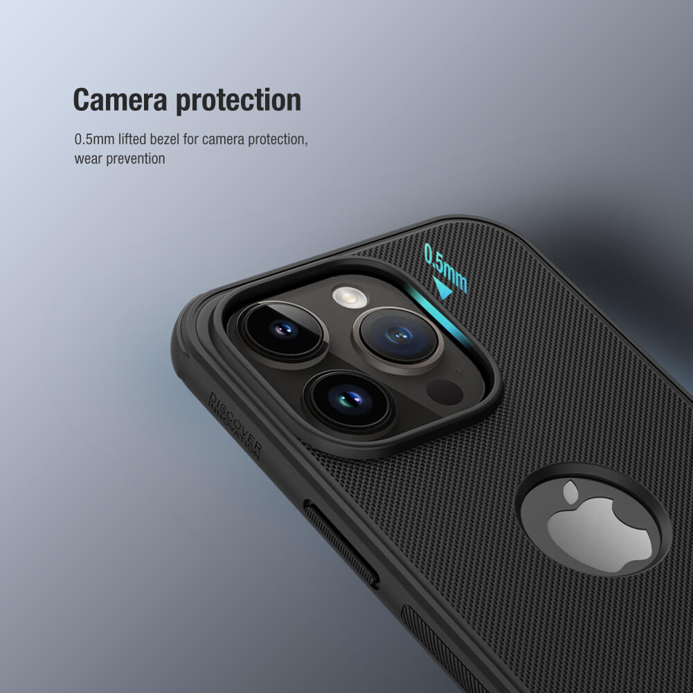 Picture of Nillkin (iPhone 14 Pro Max 6.7) Super Frosted Shield Pro Matte cover case for Apple iPhone 14 Pro Max 6.7 (2022) (with LOGO cutout) - Black