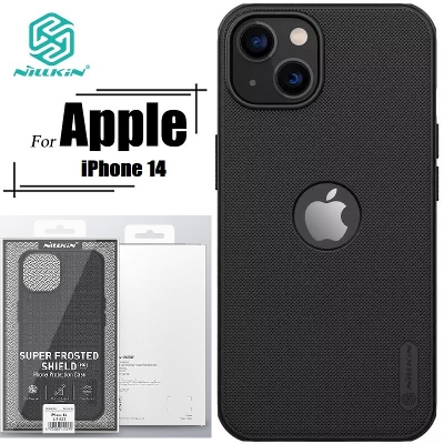 Picture of Nillkin (iPhone 14) Apple iPhone 14 6.1" Case Nillkin Super Frosted Shield Slim Hard PC Protection Cover (with LOGO cutout) - Black