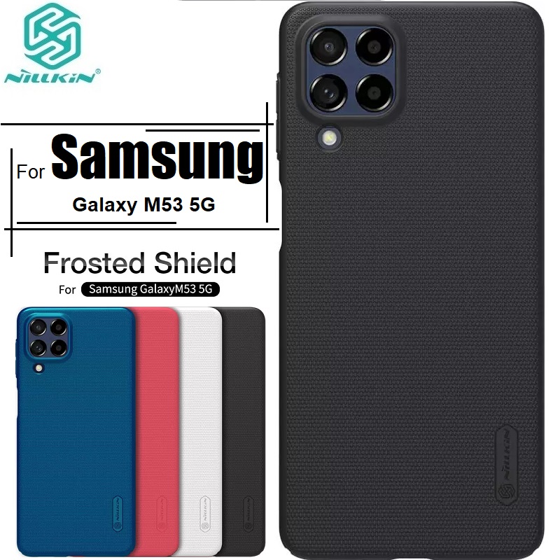 Picture of Samsung galaxy m53 5g ফোনের জন্য nillkin (galaxy m53 5g) হার্ড pc কেস লাক্সারি ফ্রস্টেড পিসি হার্ড প্রটেকশন ব্যাক কভার-কালো (Back Case Cover For Smartphone)